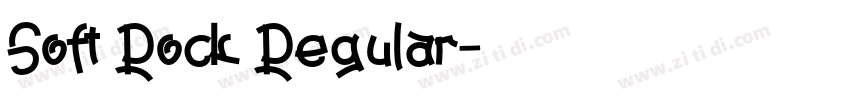 Soft Rock Regular字体转换